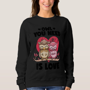 Sudadera Todo lo que Necesitas Es Amor Búhos Adorables Pare