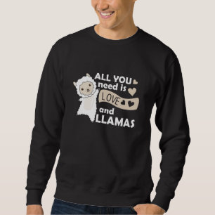 Sudadera Todo lo que necesitas es amor y el dulce corazón d