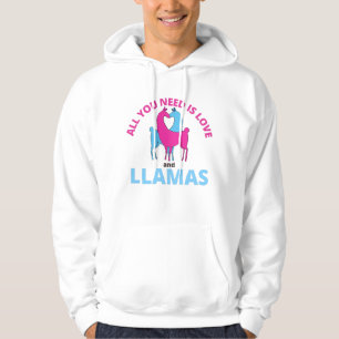 Sudadera Todo Lo Que Necesitas Es Amor Y Llamas Animales Cu