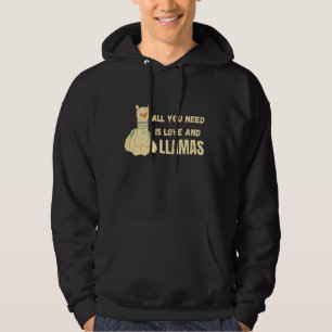 Sudadera Todo Lo Que Necesitas Es Amor Y Llamas Animales Cu