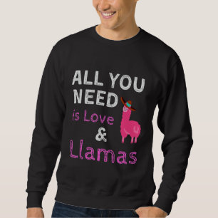 Sudadera Todo Lo Que Necesitas Es Amor Y Llamas Citas Para