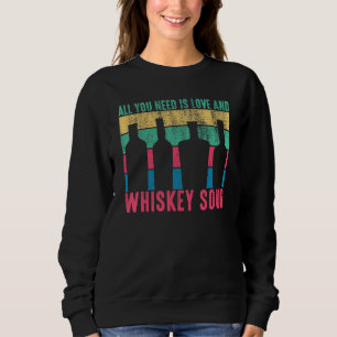 Sudadera Todo Lo Que Necesitas Es Amor Y Whiskey Sour Bar