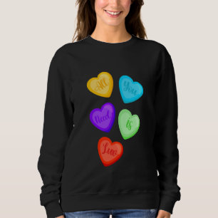 Sudadera Todo lo que necesitas es Caramelo de Corazones de 