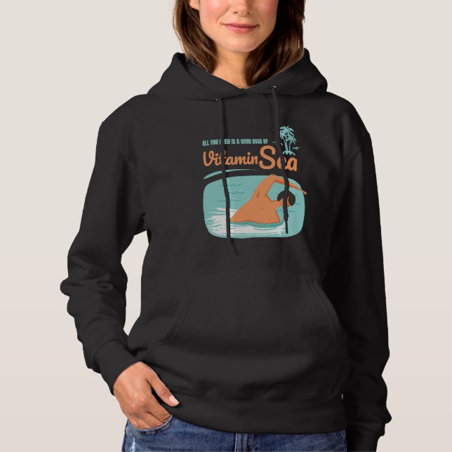 Sudadera Todo lo que necesitas es diversión con vitamina de (Anverso)