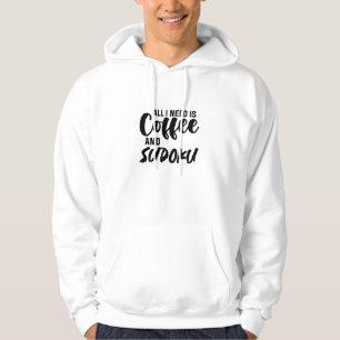 Sudadera TODO LO QUE NECESITO ES CAFÉ Y Camiseta SUDOKU