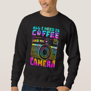 Sudadera Todo Lo Que Necesito Es Café Y Mi Fotografía De Cá