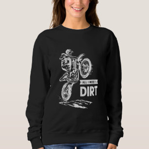 Sudadera Todo lo que necesito es ciclista sucia 4