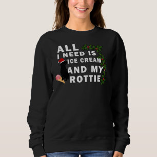 Sudadera Todo Lo Que Necesito Es Helado Crema Y Mi Rotación