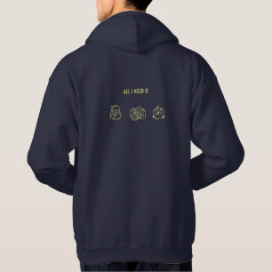 Sudadera Todo lo que necesito es una mochila para cámara y