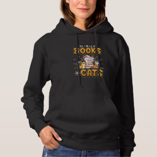 Sudadera Todo Lo Que Necesito Son Libros Y Gatos Adorables