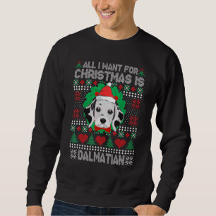 Sudadera Todo lo que quiero de los Navidades Dalmatian Dog