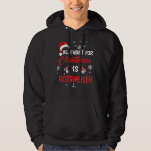 Sudadera Todo Lo Que Quiero De Los Navidades Es El Rottweil