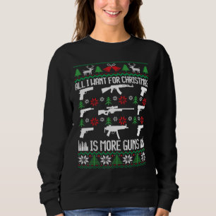 Sudadera Todo lo que quiero es más armas Coleccionista de c