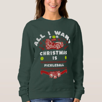 Sudadera Todo lo que quiero es pelota de Navidad fea