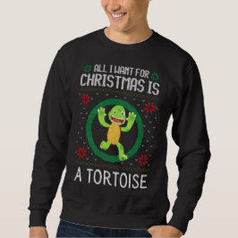 Sudadera Todo lo que quiero para los Navidades es una tortu