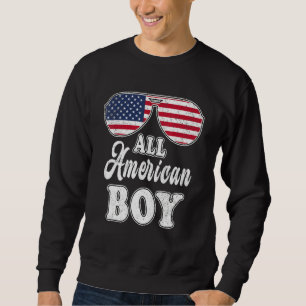 Sudadera Todo Niño Americano 4 De Julio Gafas De Sol Bander