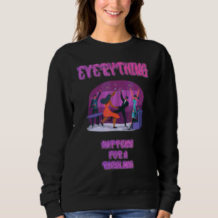 Sudadera Todo Sucede Para Un Gráfico De Humor Riesling
