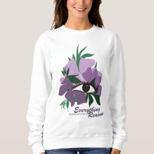 Sudadera Todo sucede por una razón. diseño minimalista