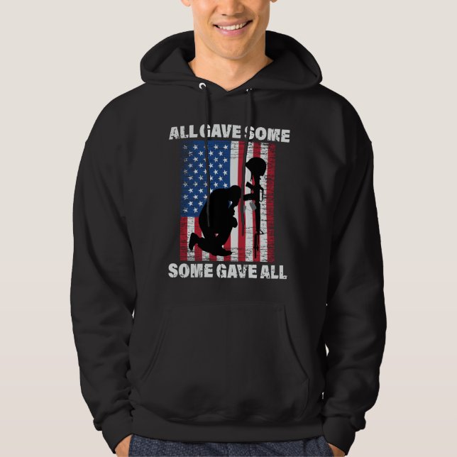 Sudadera Todos dieron algo, algunos dieron todo - Ejército  (Anverso)