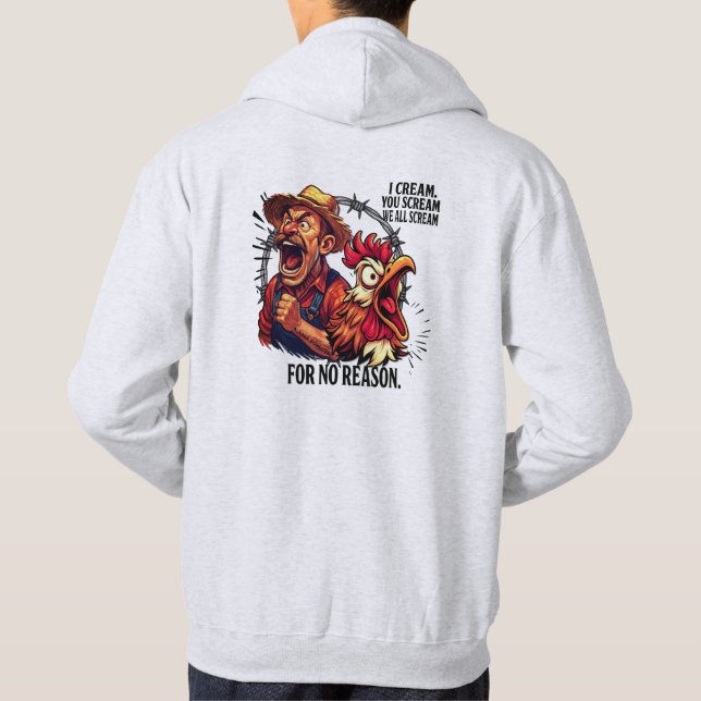 Sudadera Todos gritamos sin razón -  (Reverso)