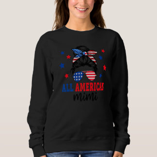 Sudadera Todos Los Americanos Mimi Messy Bun 4 De Julio Mat