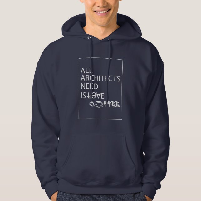 SUDADERA TODOS LOS ARQUITECTOS NECESITAN (Anverso)