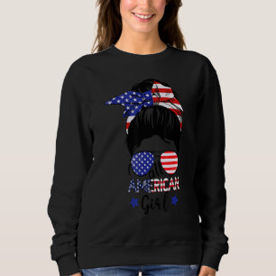 Sudadera Todos Los Chicas Estadounidenses 4 De Julio Hija M