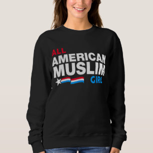 Sudadera Todos Los Chicas Musulmanes Rojos Blancos Y Azules