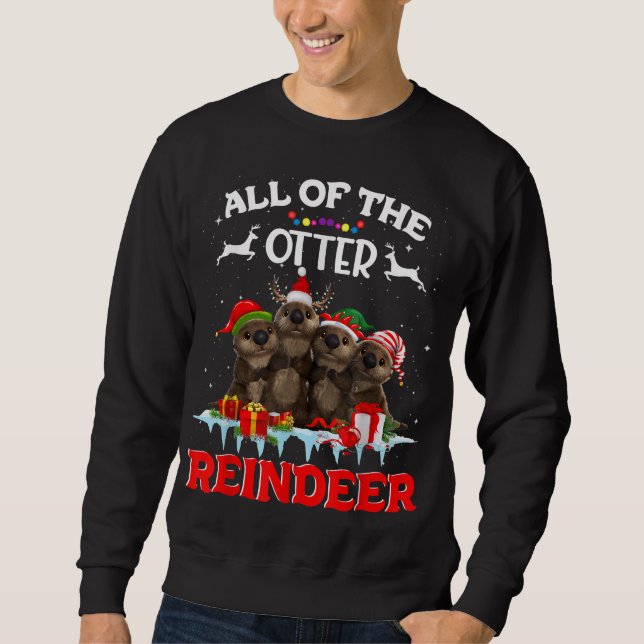 Sudadera Todos Los Demás Navidades De Los Renos De Los Otte (Anverso)