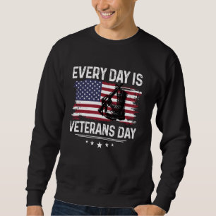 Sudadera Todos los días hay veteranos de guerra militar