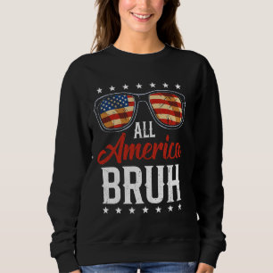 Sudadera Todos los Gafas Bruh de América - Bandera de los E