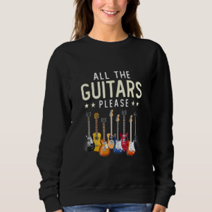 Sudadera Todos Los Guitares Por Favor Camisas De Guitarra P