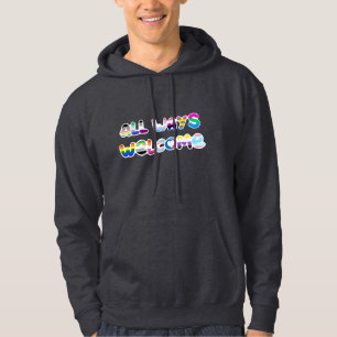 Sudadera Todos los modos bienvenida a la inclusión LGBTQIA+