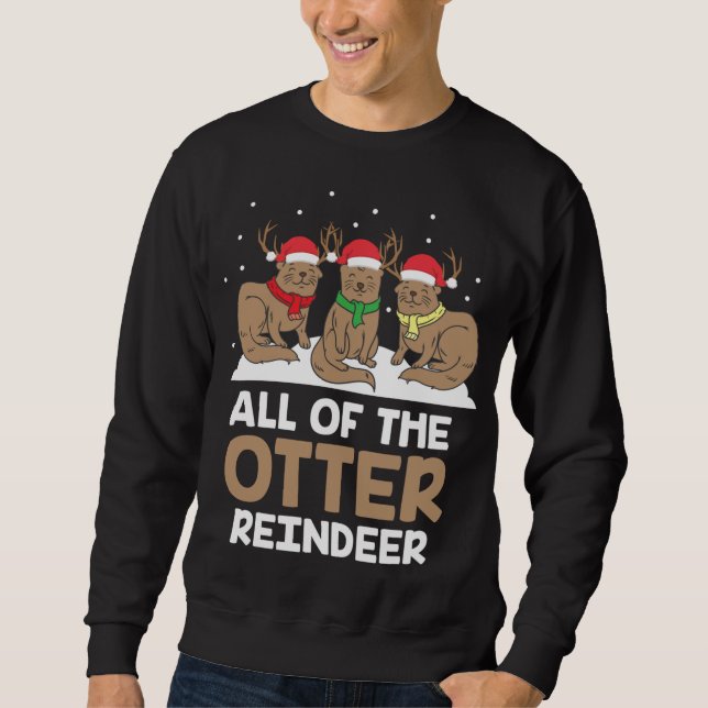 Sudadera Todos Los Navidades Adorables De Renos Pajam (Anverso)