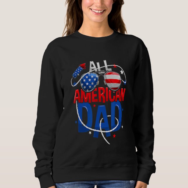 Sudadera Todos Los Papá Americanos Coinciden Con La Familia (Anverso)