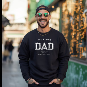 Sudadera Todos los Papá Estrella   Camiseta feliz del día d