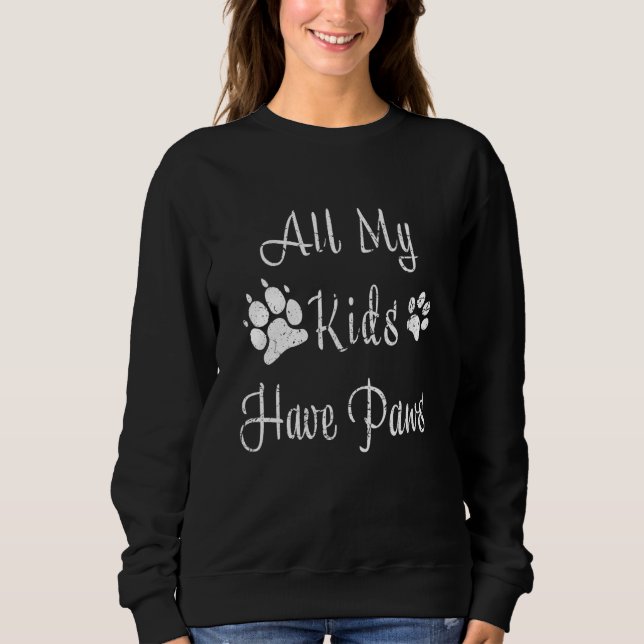 Sudadera Todos Mis Hijos Tienen Papas De Perro Gato Padre M (Anverso)
