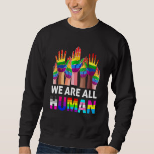 Sudadera Todos somos aliados del desfile del orgullo gay po