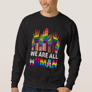 Sudadera Todos somos aliados del desfile del orgullo gay po