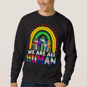 Sudadera Todos Somos Ally Del Orgullo Humano Bandera Arcoir