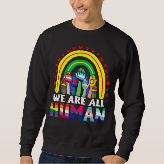Sudadera Todos Somos Ally Del Orgullo Humano Bandera Arcoir