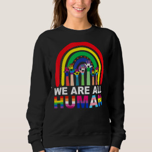 Sudadera Todos Somos Ally Del Orgullo Humano Bandera Arcoir