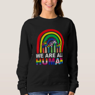 Sudadera Todos Somos Ally Del Orgullo Humano Bandera Arcoir
