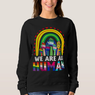 Sudadera Todos Somos Ally Del Orgullo Humano Bandera Arcoir