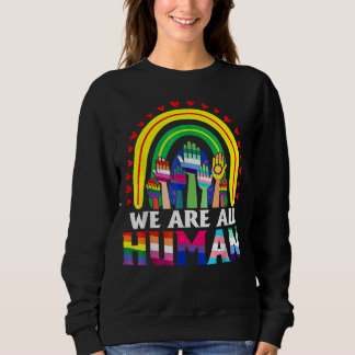 Sudadera Todos Somos Ally Del Orgullo Humano Bandera Arcoir
