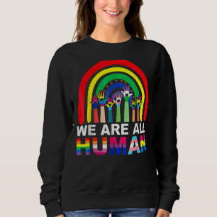 Sudadera Todos Somos Ally Del Orgullo Humano Bandera Arcoir
