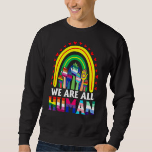Sudadera Todos Somos Ally Del Orgullo Humano Bandera Arcoir
