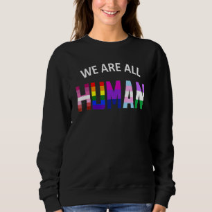 Sudadera Todos Somos Ally Del Orgullo Humano Bandera Arcoir