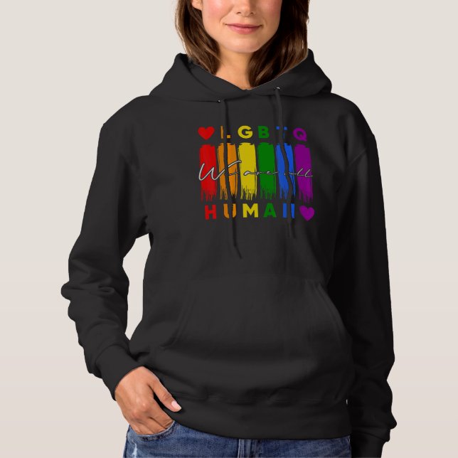 Sudadera Todos Somos Ally Lgbtq, Ally Lgbtq, Orgullo Por Lo (Anverso)