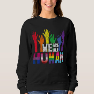 Sudadera Todos Somos Lesbianas Gays Bisexuales Humanos Pan